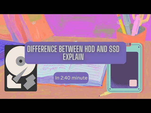 Difference between HDD And SSD explain By (Aiot bytes)