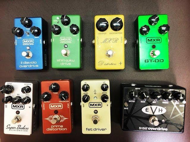 Review - MXR Pedals - 8 Drives & Distortion Boxes