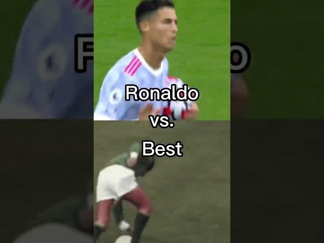 Ronaldo or Messi vs great players #shorts #ronaldo #messi #georgebest