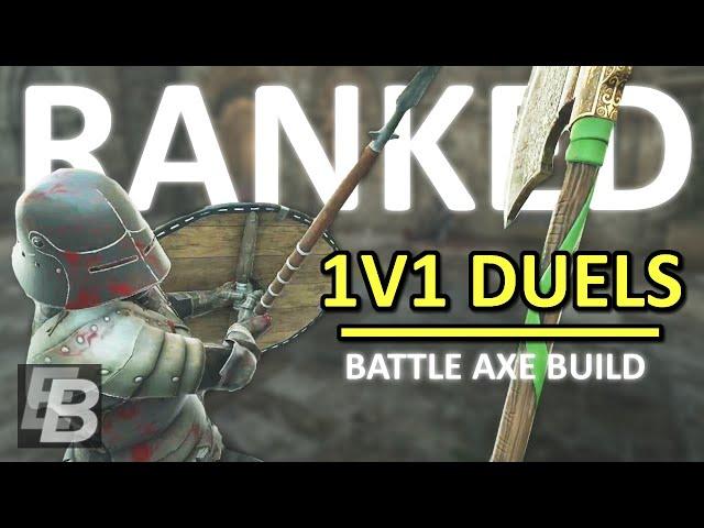 Mordhau Duels 1v1 Ranked - Battle Axe Build (bring an umbrella)