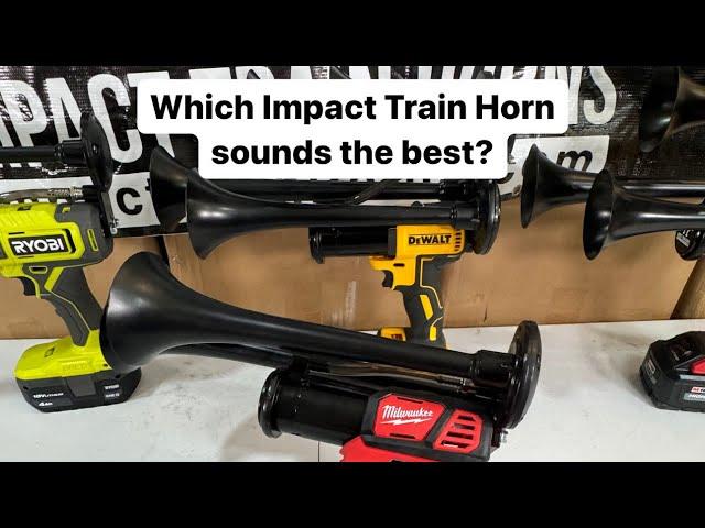 Testing each Impact Train Horn - Portable Air Horns