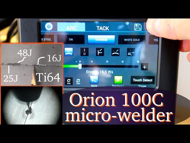 Orion 100C Micro-Arc/Tack Welder, unboxing, set-up, testing