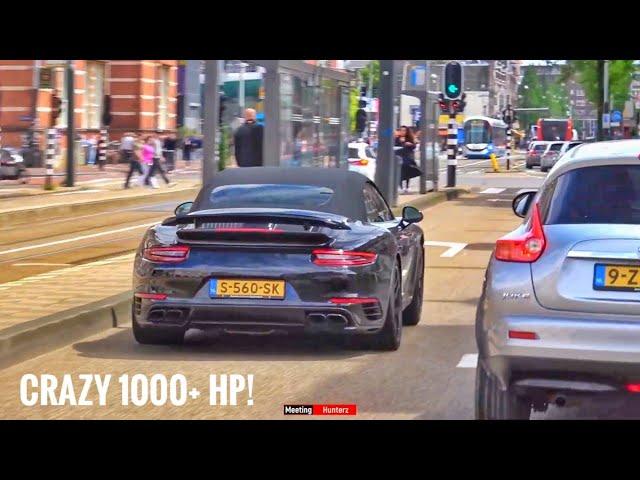 Sportscars in Amsterdam! LOUD 1000HP Turbo S, Urban Defender, CRAZY RS3 Driver, 992 GT3 And More!