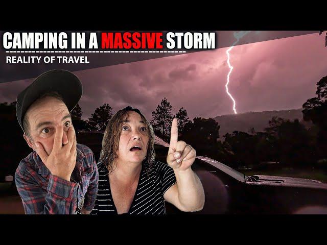 CAMPING IN HUGE STORMS|WILD WEATHER|CARAVANNING