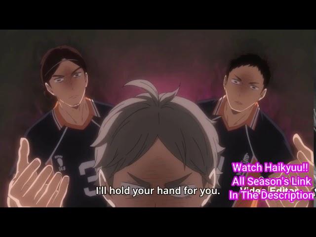 Haikyuu!! Kiyoko holds sugawaras hands And boys are jealous