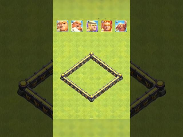All Max Giant Vs Skeleton Traps||Clash of clan||#short #coc #clashofclans