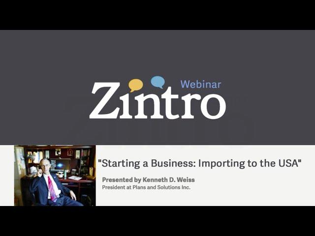 "Starting a Business: Importing to the USA"