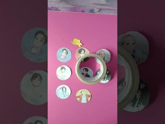 DIY Handmade BTS stickers #viral #short #crafts #tranding #arfa arts and crafts