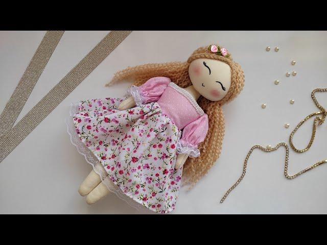 "Create Your Own Beautiful Fabric Rag Doll: Step-by-Step Tutorial "Free Pattern