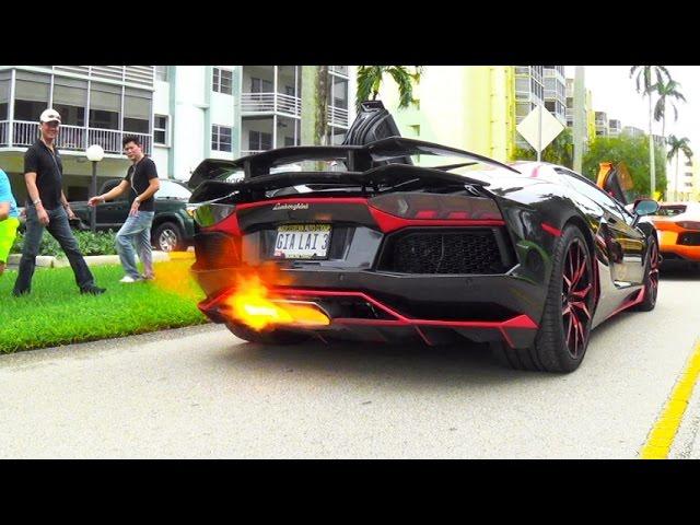 BEST of Supercar SOUNDS Accelerations RACING Revs Aventador FLAMES Supercars in Crazy Action