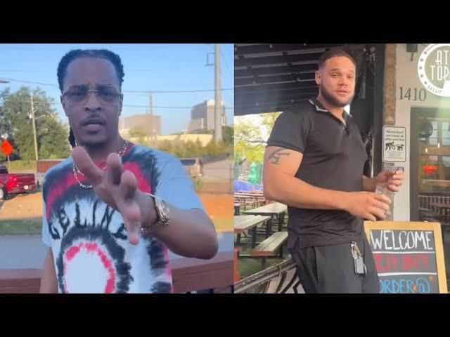 "You A Sucka" T.I. Gets In HEATED Altercation After Security Wont Let Him In Bar Without ID