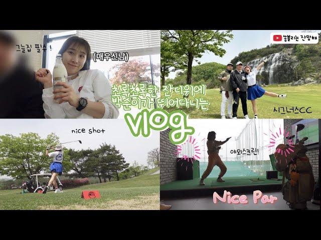 [Vlog] 계속되는 골린이 일상 │ 라운딩일상(시그너스cc) │타이틀리스트 언박싱 (야외스크린+시흥 맛집+타이틀리스트 T350)