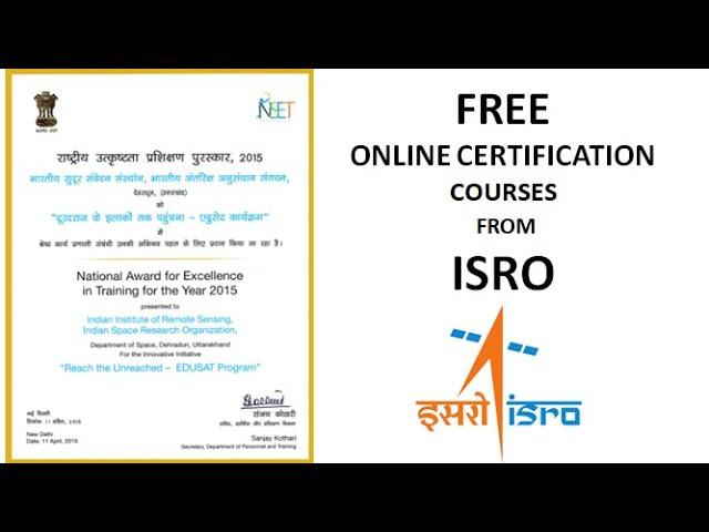 Free Online Certificate Courses by ISRO