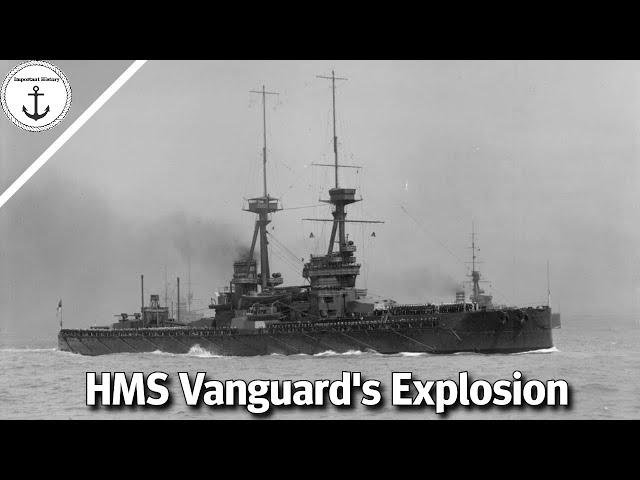 The Sudden Explosion of HMS Vanguard at Anchor in Scapa Flow