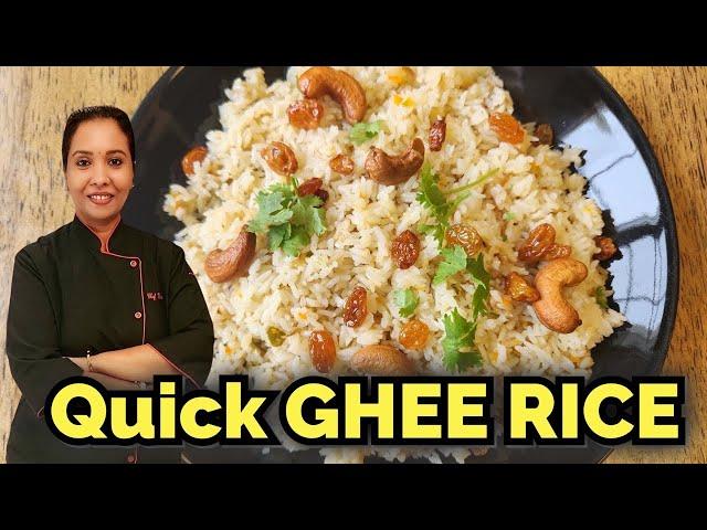 QUICK GHEE RICE RECIPE