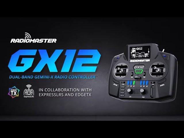 New!!  Radiomaster GX12 Gemini-Xcrossband Dual Band Dual 1Watt Elrs Radio Transmitter