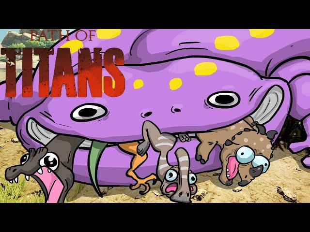 |Path of Titans| GIANT SALAMANDER Feasts on the Baby Buffet