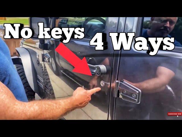 UNLOCK YOUR CAR DOOR IN 20 SECONDS WITHOUT THE KEYS!