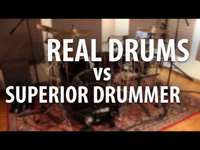 Real Drums vs  Superior Drummer (Cubase)