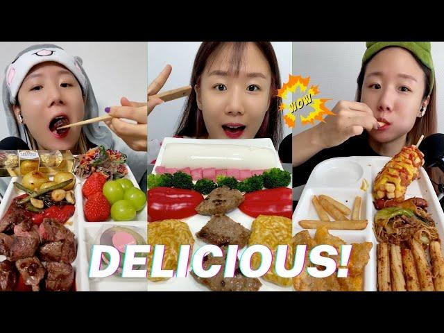 Satisfying Real Sound Mukbang ASMR |  @먹스나Muk Sna  Korean Mukbang Videos | Tiktok Compilation #2