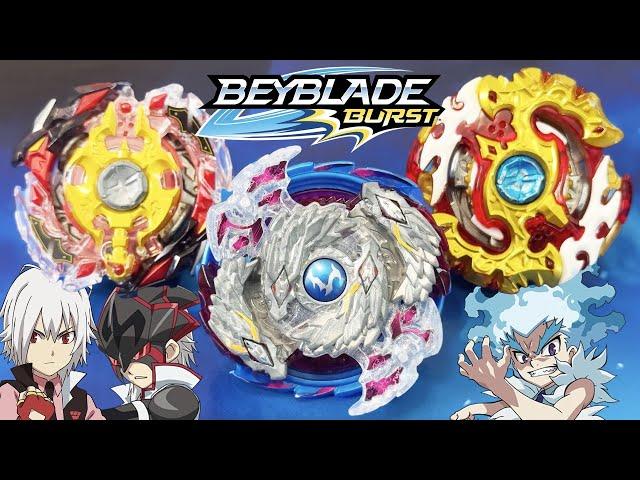 ORIGINS BATTLE: Nightmare Longinus VS Spriggan Requiem & Legend Spriggan | Beyblade Burst Lui VS Shu