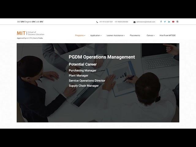 PGDM Operations Management