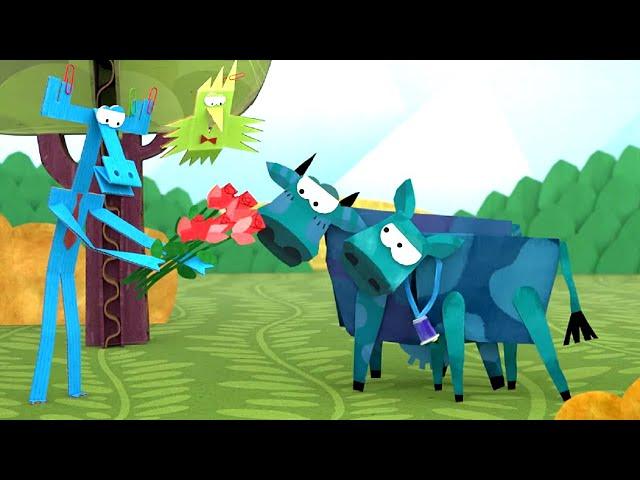 Бумажки -Самые летние серии Бумажек! ️️  - мультфильм про оригами для детей