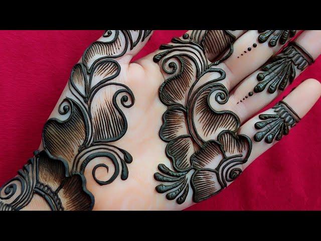 Very Beautiful Shaded Mehndi Design || Front Hand Arabic Mehndi Design || New Shaded Mehndi Design.