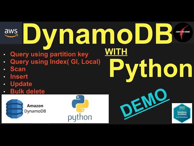 DynamoDB with Python (Latest)