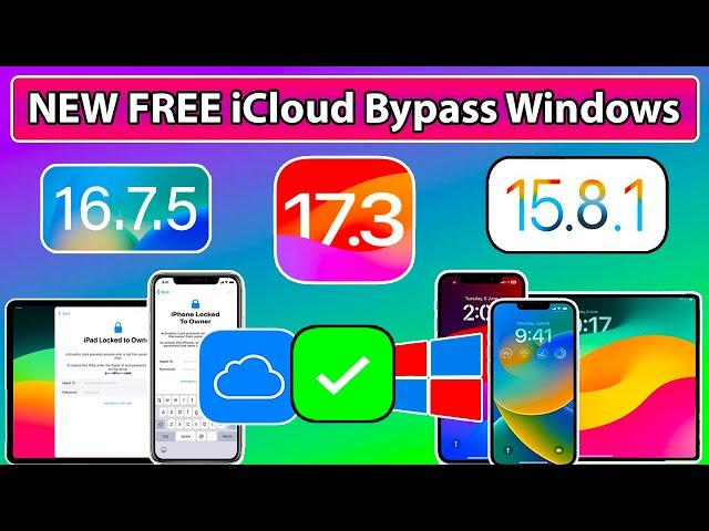  Free iCloud Bypass iOS 17.4.1/16.7.7/15 Window on iPhone/iPad| PaleRa1n CheckRa1n Jailbreak Window