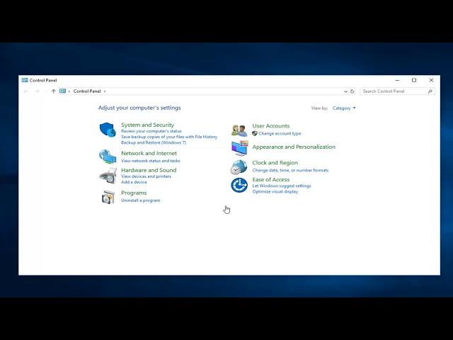 How To Find Control Panel in Windows 10 [Tutorial]