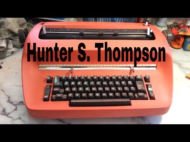 Hunter S. Thompson IBM Red Selectric 1 Typewriter, Reconditioned, Review Demo