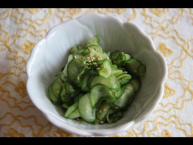 Sunomono (Cucumber Salad)  Recipe - Japanese Cooking 101