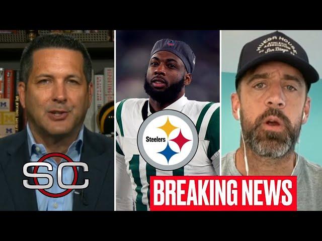 BREAKING: Aaron Rodgers reacts to New York Jets trading WR Mike Williams to the Steelers | ESPN SC