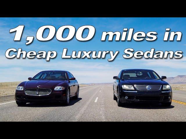 Quattroporte and Phaeton - Cheap Sedan Road Trip - Big Sedan Challenge #5 | Everyday Driver