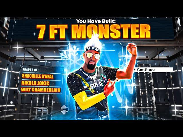 NEW BEST CENTER BUILD is an ABSOLUTE MONSTER in NBA 2K25! 7 FT BEST BIG MAN BUILD w/ BEST BADGES!