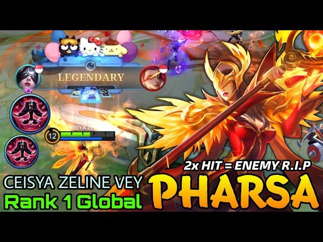 Deadly Feathered Air Strike Pharsa Perfect Play! - Top 1 Global Pharsa by CEISYA ZELINE VEY - MLBB