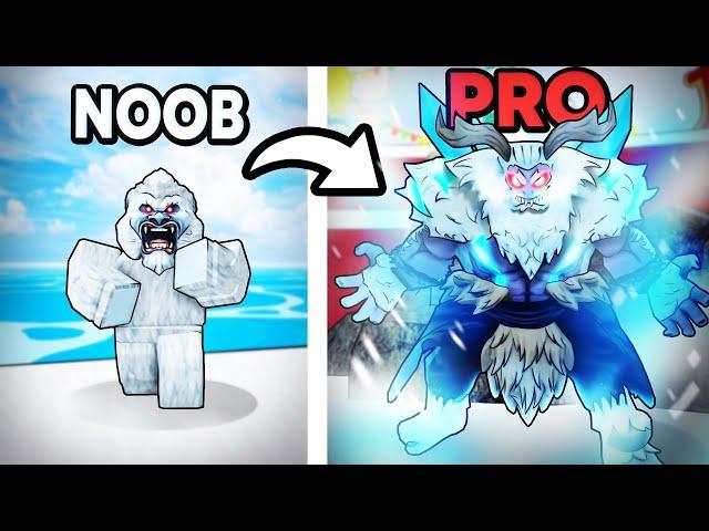 Noob To PRO With YETI Fruit In Blox Fruits (Roblox)