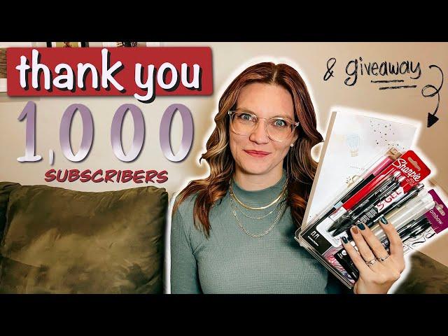 CLOSED - THANK YOU for 1,000 subscribers | international GIVEAWAY | Lindselle Creates