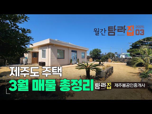  월간 탐라집 2025년 3월  제주도주택 매물정리^_^
