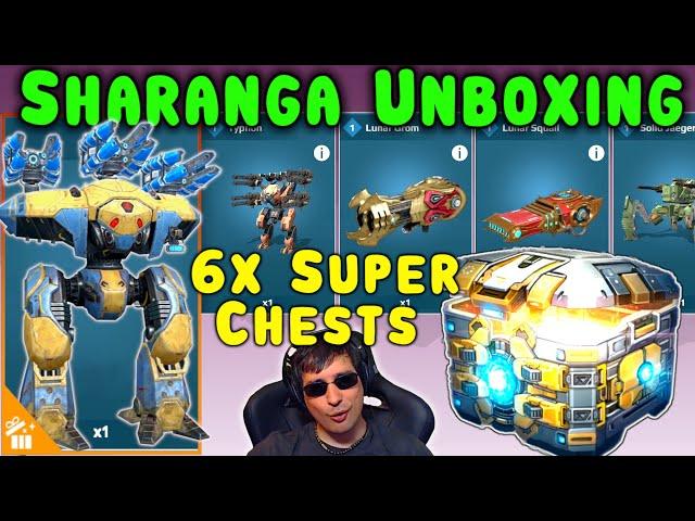 New SHARANGA UNBOXING Black Market SUPERCHESTS 50K Keys - War Robots WR