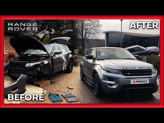 Rebuilding a Wrecked / Salvage / Damaged Range Rover Evoque - in 10 mins