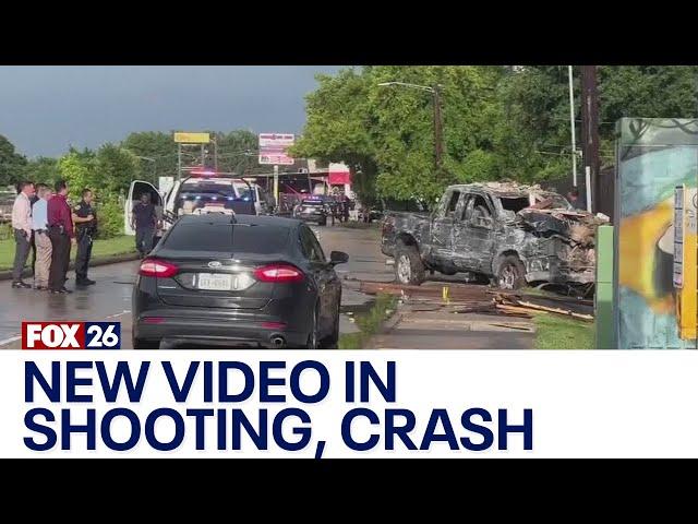 Houston shooting: New video shows crash after driver killed in Alief