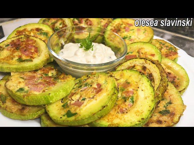 A zucchini and 2 recipes! Most tasty zucchini appetizer, fast and delicious.