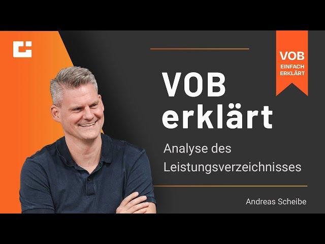 VOB erklärt: Warum du dein Leistungsverzeichnis analysieren solltest!