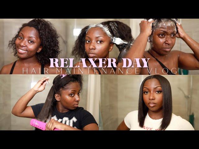 Relaxer Day | 8 Week Touch Up + Silk Press