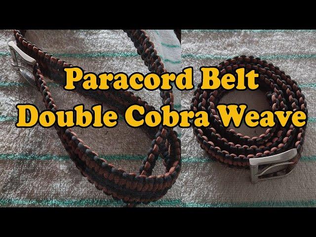 Paracord belt double cobra weave