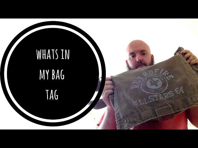 Whats in my bag tag / baldbookgeek