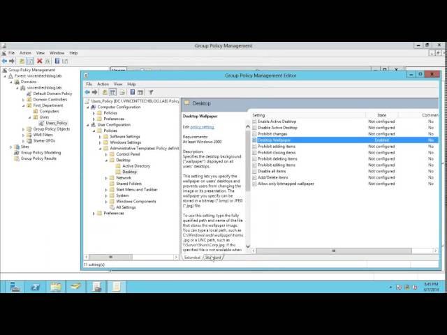 *NEW* Configuring Group Policy on Windows Server 2012 (Complete)