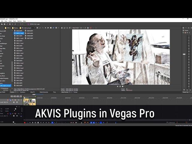 AKVIS Video Plugins in Vegas Pro - AKVIS Sketch Video Artistic